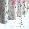 thumbnail image 6 of Pioneer Flower Floral Print Pattern Shower Curtain 72"x72" ,Bathroom Decorative Shower Curtains Set with 12 Hooks,Modern Waterproof Washable Shower Curtain, 6 of 6