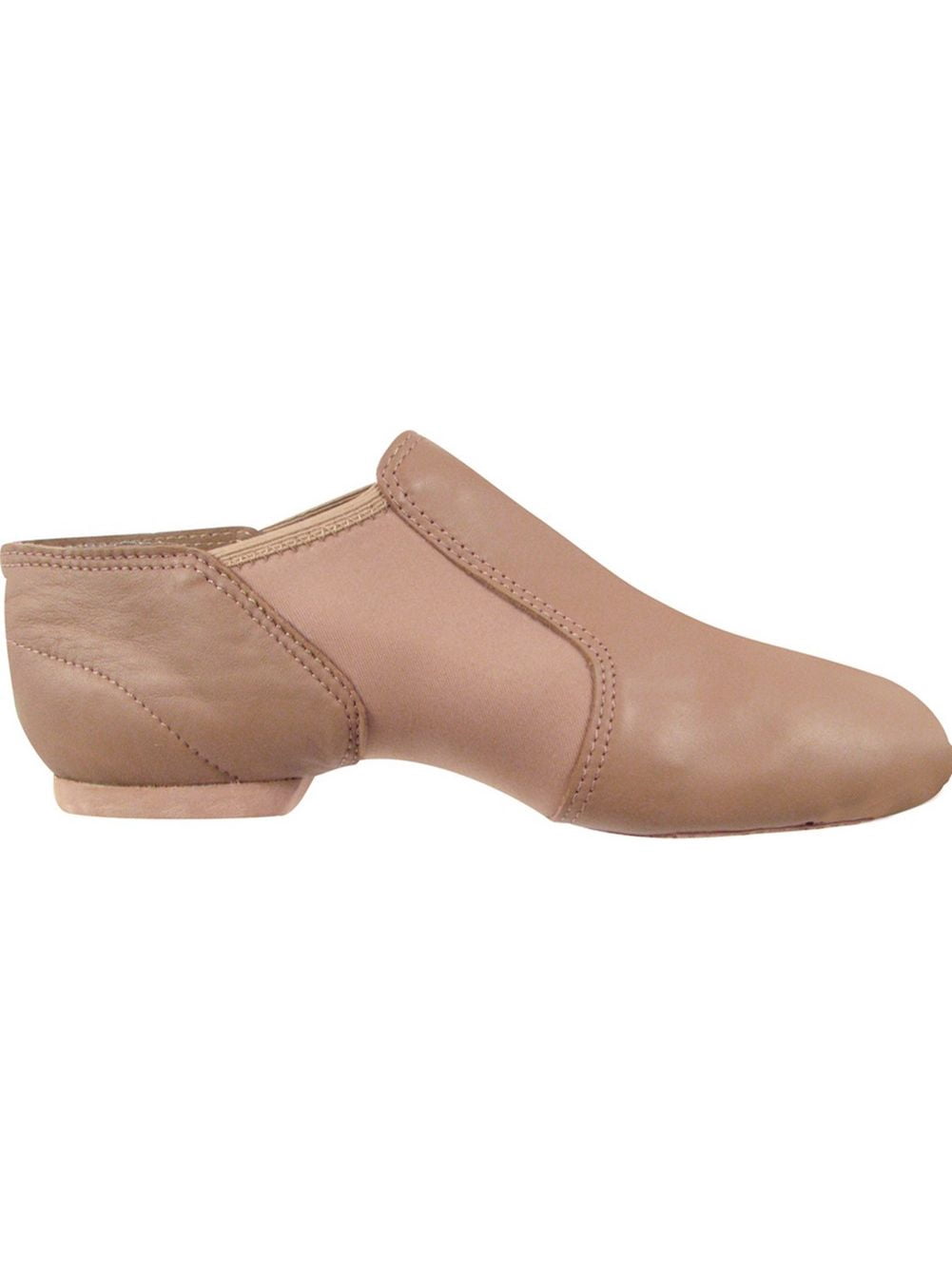 Beige Leather Spandex Gore Split Sole Design Jazz Boots 8 Womens