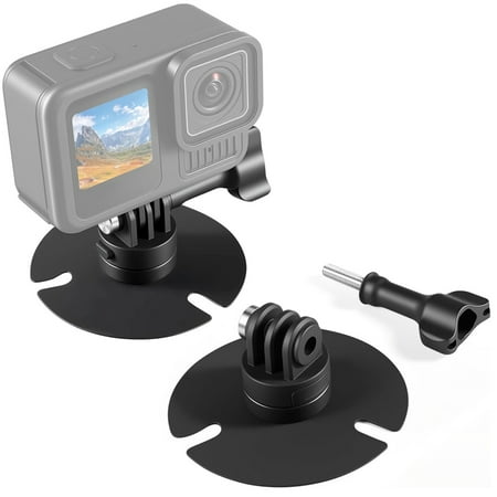 Rotatable Helmet Adhesive Base Camera Mount with Flexible Patch Base for DJI Osmo / Insta360 / GoPro Hero Motorcycle Helmet Base Waterproof