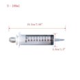 thumbnail image 2 of 2 Pcs Large Plastic Syringe  Pet Feeder  Cat Dog Bird Rat Rabbit Plastic Needleless Reusable Injector Measuring Watering Supplies(100 ml), 2 of 4