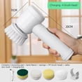 thumbnail image 1 of 5-piece Set Of Electric Rotary Scrubber, Portable Cordless Electric Cleaning Brush, Suitable For Kitchen And Sink-HAPDEN, 1 of 4