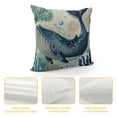 thumbnail image 4 of GOSMITH Summer Pillow Covers Seahorse Whale Dolphin Throw Pillow Covers Ocean Summer Farmhouse Cushion Case Decor for Sofa Couch, 4 of 5