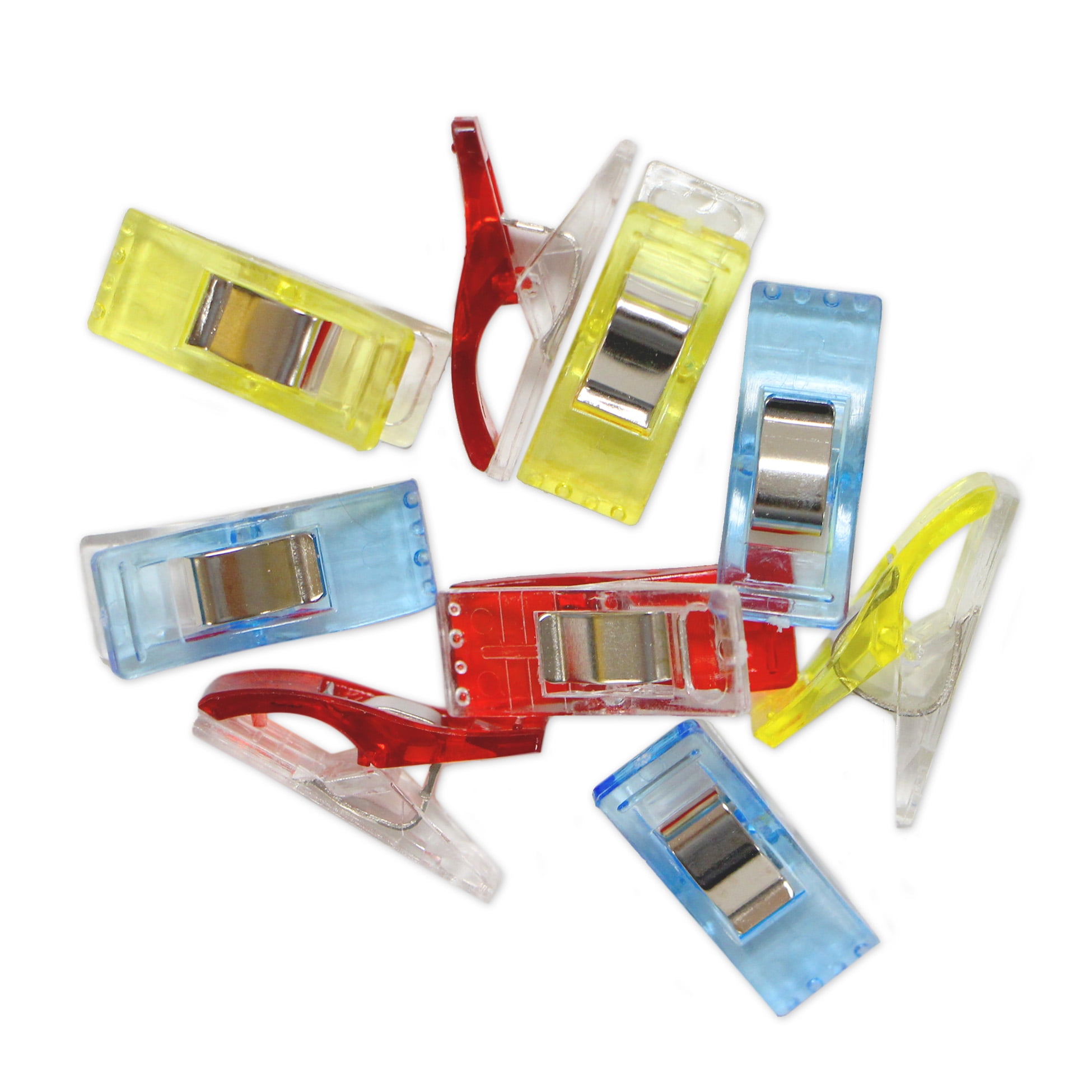 UNIQUE CREATIV Small Clever Clips — Spring‑Loaded Fabric Clips for Quilts & Thick Layers, 30 pieces