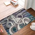 thumbnail image 4 of Nautical Rug Octopus Tentacles Bath Mat Lighthouse Kitchen Mat Ocean Theme Sketch Outdoor Rug 16"X24", 4 of 8