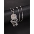 thumbnail image 3 of Collar de baloncesto Colgante de aro de baloncesto Amante del baloncesto Regalos para jugadores Joyería de baloncesto Regalos del equipo, 3 of 5