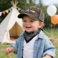 thumbnail image 2 of CAUYDY Kids Baseball Hat Miniature Train Themed Washed Baseball Cap Vintage Distressed Baseball Cap Cartoon Hat For 4T 5T 6T 7T 8T Boys (Sizes 3-8 Years,B1-Coffee), 2 of 7