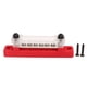 thumbnail image 3 of Bloque De Distribución De Energía, Barra De Bus Marino Universal, Pernos M6 De Latón Niquelado, Tornillos M4 48V 150A Para Coche, Caravana, Barco ANGGREK Rojo, 3 of 8