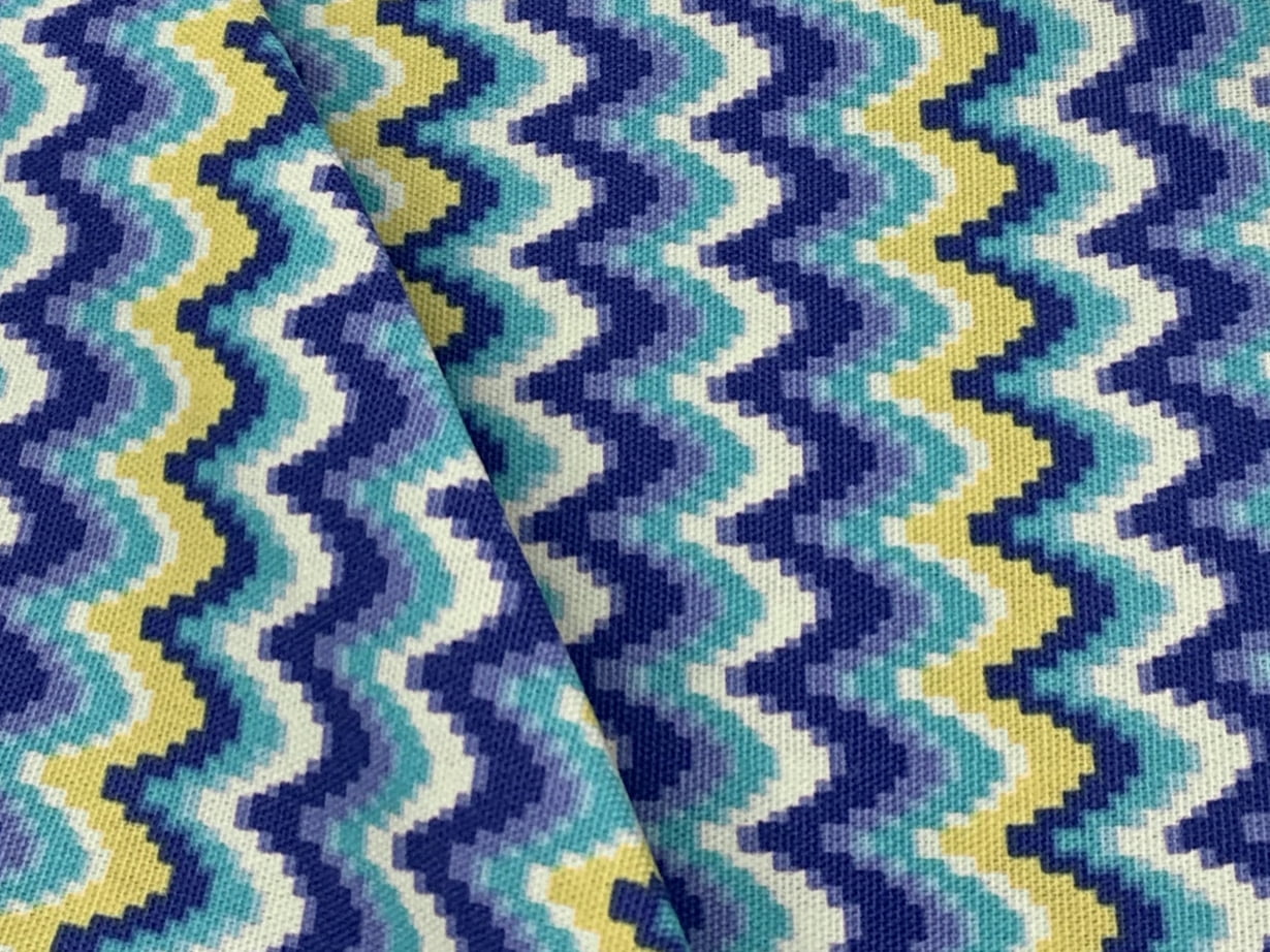 Waverly Inspirations 45" 100% Cotton Ikat Sewing & Craft Fabric 8 yd By the Bolt, Azure
