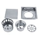 thumbnail image 5 of Drenaje de Piso Octpeak Acero Inoxidable Cuadrado Plata, 5 of 7