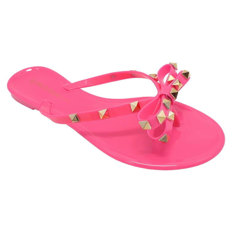 Wild Diva Joanie172 Womens Slingback T Strap Jelly flip Flop