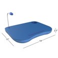Laptop Lap Desk, Portable With Foam Cushion, LED Desk Light, and Cup