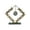 E, variant on DefiDgd Clear Crystal Iron Standing Ornament,Minimalist Modern Ball Abstract Art Decoration Decorative Ornaments for Home Living Room Bedroom Office Decor(A)