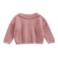 thumbnail image 1 of Toddler Boys Girls Knit Sweater Oversized Sweatshirt Fall Winter Pullover Tops, 1 of 6