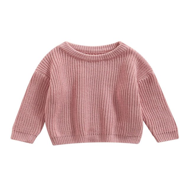 Les Garçons Tout-Petits Filles Tricot Pull Sweat Oversize Automne Hiver Pulls