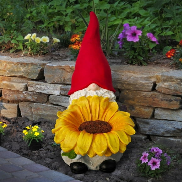 Angelo Décor Statue gnome tournesol de 90,5 cm