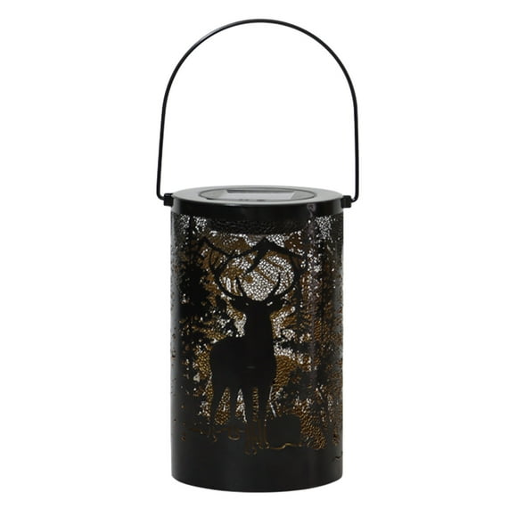 Solar Lights Outdoor, Solar Lanterns Outdoor Hanging Lantern Lights, Hollowed-Out Metal Decor Lantern, Led Decorative Garden Light - Delicate Garden Decoration for Patio