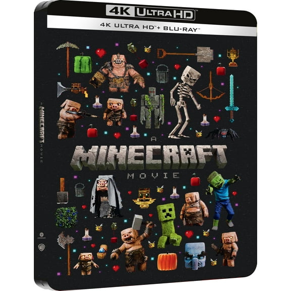 UN FILM MINECRAFT - STEELBOOK 1 (Blu-ray) Jason Momoa Jared Hess
