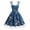 Grey-blue, variant on Toddler Girls 1950s Vintage Floral Embroidery Swing Dress | Retro Graduation Dress For Birthday Party Wedding Bridesmaid Communion Tulle Dresses, Sweetheart Mesh Green
