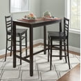 thumbnail image 3 of Linon Birkdale 30" Bar Stools, Deep Brown Stain Finish, Set of 2, 3 of 12