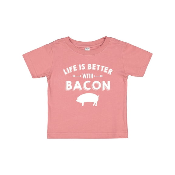 Inktastic Life's Better with Bacon Boys or Girls Baby T-Shirt