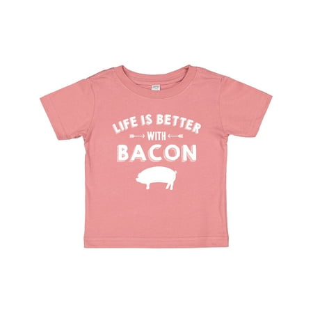

Inktastic Life s Better with Bacon Gift Baby Boy or Baby Girl T-Shirt