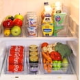 thumbnail image 4 of Simple Houseware Clear Bins for Freezer and Kitchen Pantry Organizer, 6 Packs ( 2 Large, 2 Long Container, 1 Standard, 1 Medium), 4 of 6
