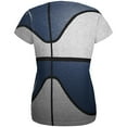 thumbnail image 2 of Championship Basketball White & Navy Blue All Over Womens T Shirt Multi LG, 2 of 2