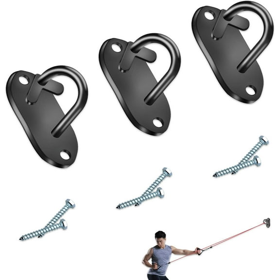 Prebene Wall Mount Exercise Band Anchor with Screws (2-Piece)