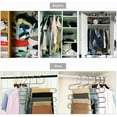 thumbnail image 5 of 5 Layers S Type Pants Trouser Hanger Clothes Organizer Rack Closet Space Saver, 5 of 5