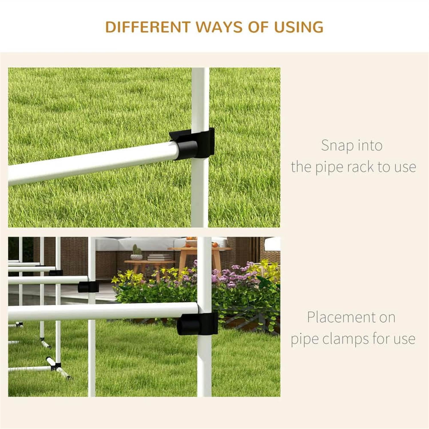 Kadyn 8-Piece Dog Agility Set with Height-Adjustable Bars, Portable Bag, Replacement Top Bar for Dog Training, Pet Agility, White