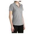 thumbnail image 4 of Yellow Rooster Women's EZPerformance Pique Polo T-Shirt Gusty Grey M, 4 of 6