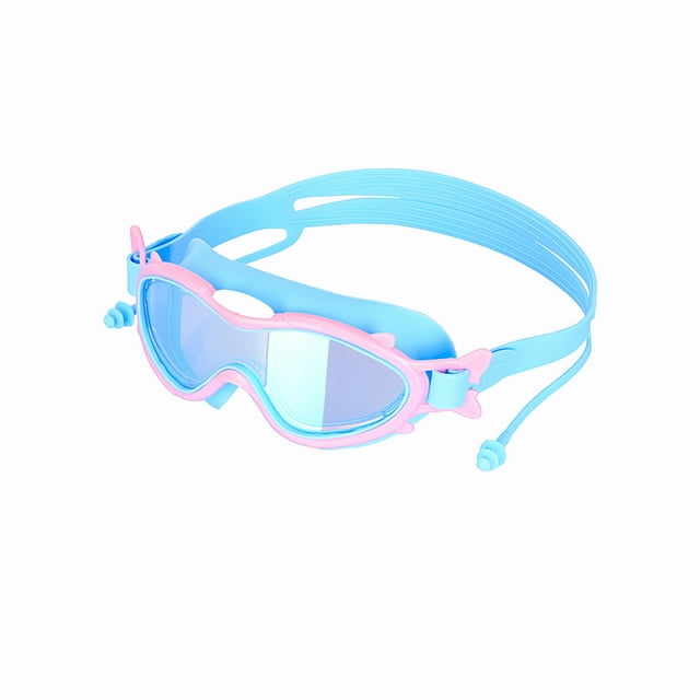 Kyusrd 1Pc Frame Swimming Goggles With Lenses Swimming Glasses Candy Color Boys and Girls