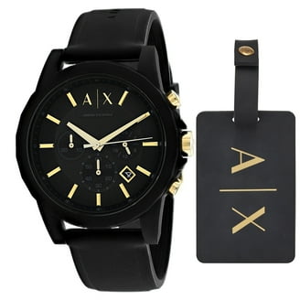 Armani Exchange Black Dial Gold PVD Men's Watch AX2122 - Walmart.com