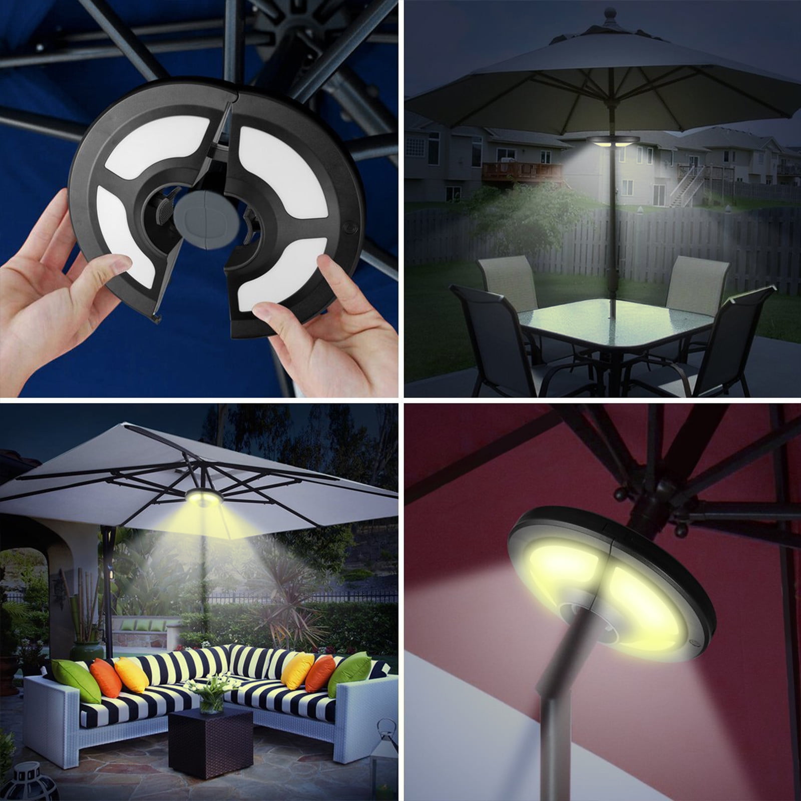 Tuvgenk Remote Flood Light Bulbs Dusk To Dawn Solar Led Lights Outdoor Waterproof Decorative Lights