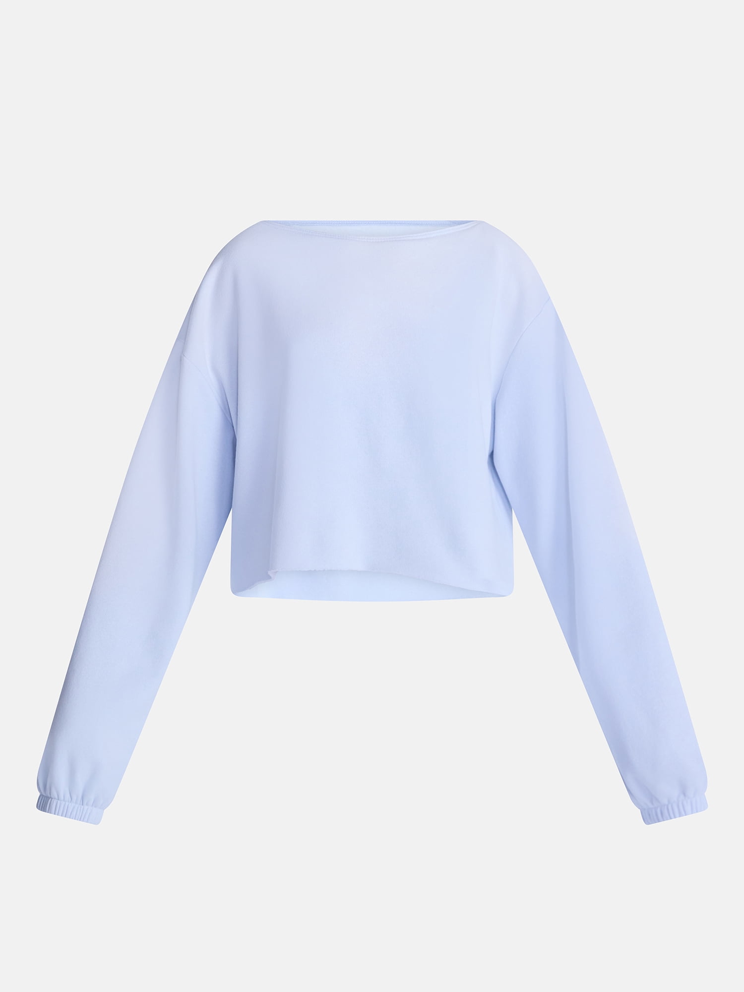 No Boundaries Mineral Wash Off the Shoulder Sweatshirt, Women's XXS-XXL