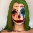 thumbnail image 3 of 2 Pieces Clown Face Gems Jewels Tattoo Stickers for Halloween Makeup, Day of the Dead Rhinestone Crystal Stones Body Gems or Halloween Festival Rave Party Outfit, 3 of 6