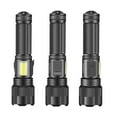 thumbnail image 2 of YeekTok 2 Pcs LED Flashlight XHP50 Flashlight Battery Display Adjustable Focus USB Charging Black LED Outdoor Torch, 2 of 10