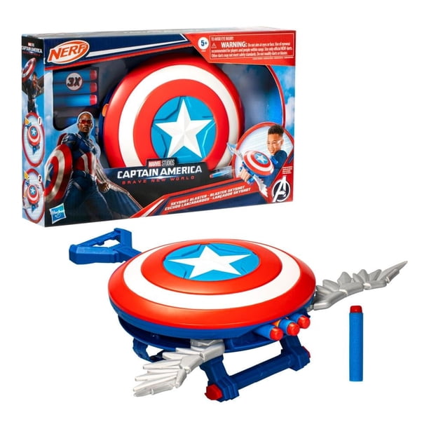Escudo Lanzadardos Hasbro Marvel Capitán America Brave New World Order Skyshot