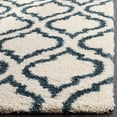 thumbnail image 5 of SAFAVIEH Hudson Louise Geometric Shag Area Rug, Slate Blue/Ivory, 7' x 7' Square, 5 of 11