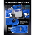 thumbnail image 3 of Orion Motor Tech 3L Vacuum Brake Bleeder Kit, Pneumatic Brake Fluid Bleeder Kit with 3.2 qt Brake Fluid Extractor 1L Refilling Bottle 20 Ad, 3 of 7