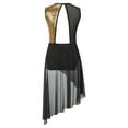 thumbnail image 2 of YONGHS Kids Girls Lyrical Latin Jazz Modern Dress Sleeveless Ballet Dance Leotard Black 10, 2 of 7