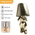 thumbnail image 2 of Factory Little Golden Man Golden Brother Table Lamp Decoration Ornaments Night Light, 2 of 5