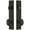 Timeless Bronze, variant on Grandeur Carr  Tall Plate Single Cylinder One Piece Knobset with Grande Victorian Knob