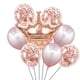 thumbnail image 2 of Juego de globos de látex de aluminio, decoración de fiesta de cumpleaños, boda, Baby Shower, corona de princesa, rosa, rosa, azul, medio, 1 Juego, 2 of 4