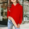 thumbnail image 4 of KAUOD Fleece Lined Hoodies for Teen Girls Thick Warm Plain Sweatshirts with Pockets Fall Winter Casual Trendy Hoodie Clothes, 4 of 7