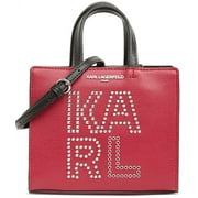 Karl Lagerfeld Paris Maybelle Mini Red Rivets Crossbody - Red