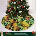 thumbnail image 6 of FMSHPON Colored Skulls Xmas Christmas Tree Skirt Stand Mat for Holiday Party Decoration Indoor Outdoor 36 inches, 6 of 6