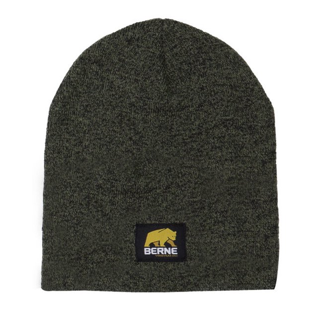 BERNE APPAREL COMPANY HAT HERITAGE KNIT BEANIE GN/BK H149CDB400