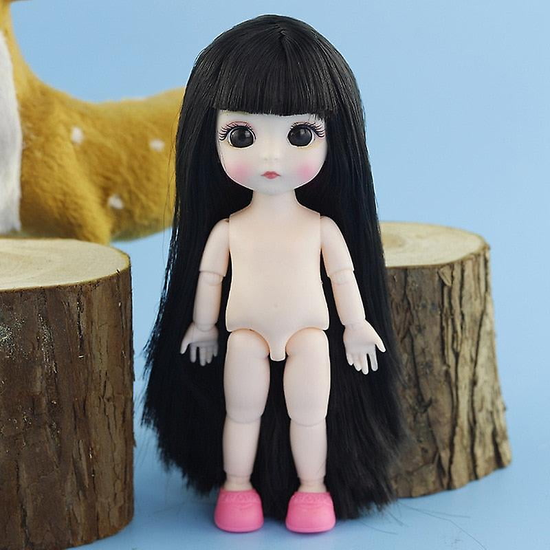 Adollya 16cm bjd doll nude body ball jointed swivel doll 3d eyes 13  moveable joints body make-up princess 1/12 bjd dolls | Walmart Canada