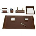 thumbnail image 1 of Dacasso Rustic Brown Leather Desk Set 8-Piece, 1 of 1